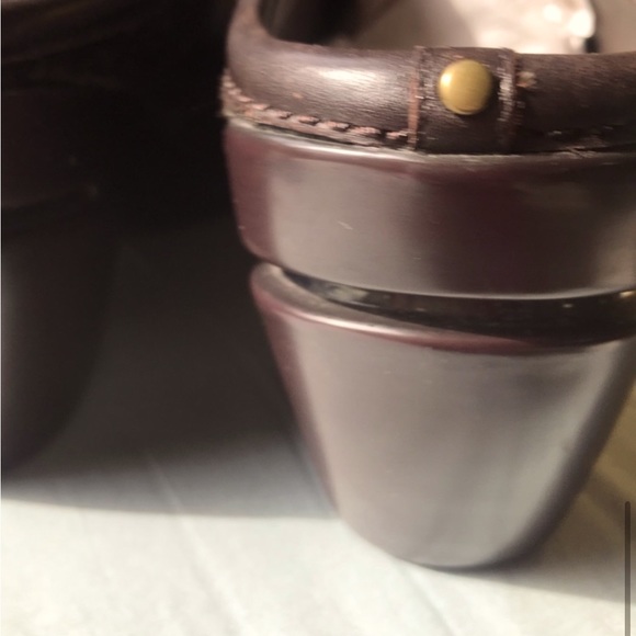 Cole Haan/Nike Air Brown Faux Animal Hair Wedge Mules Like New Size 10 - Picture 12 of 13